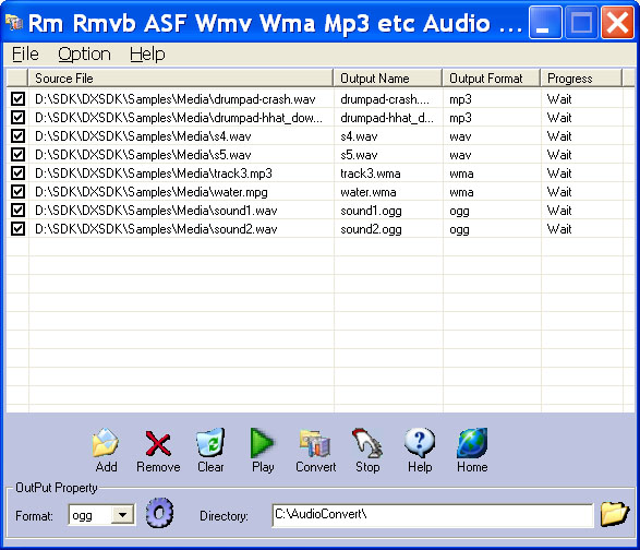 Rm Rmvb ASF Wmv Wma Mp3 Audio Converter icon